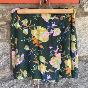 Floral Urban Outfitters Mini Wrap Skirt